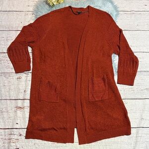 Torrid Red Orange  Knit Open Front Cardigan sz 4X